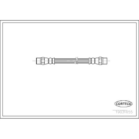 Corteco Brake Hose, 19031655 19031655